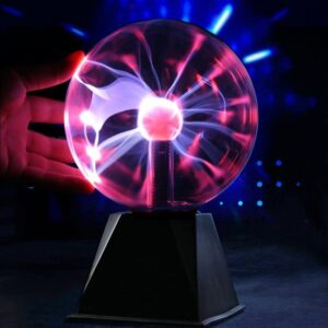 Plasma bol met lichtontladingen en elektrische effecten, ideaal voor wetenschappelijke en moderne decoratie. Perfect voor liefhebbers van wetenschap en innovatief design.