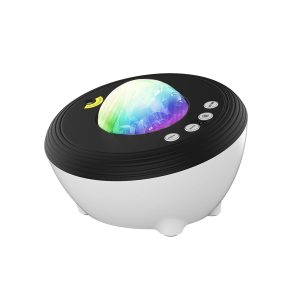 Projector met gekleurd scherm en aanraakbediening, ideaal voor wetenschappelijke en educatieve decoratie.
