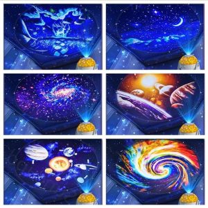 Galaxie projectielamp met lichtvortex, ideaal voor interieurdecoratie, kosmische sfeer en ontspanning.